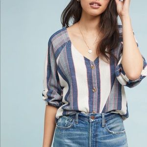 Cloth & Stone Anthropologie Button Up Top